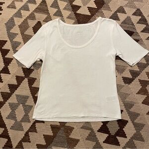 Everlane Pima Scoop Ribbed Baby Tee